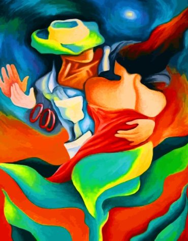 Colorful Abstract Dancing Woman Paint By Numbers