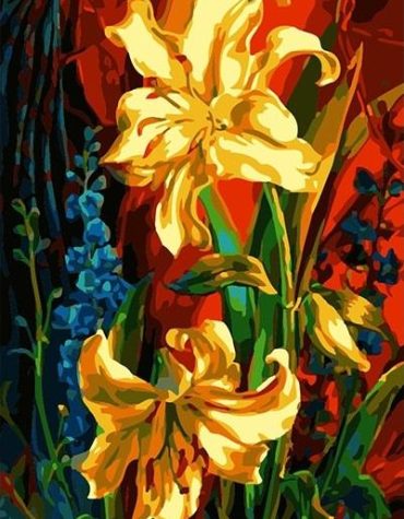 Abstract Floral Art Paint By Numbers