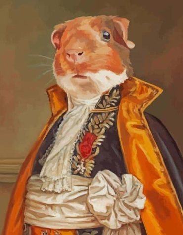 Guinea Pig Rodent Paint By Numbers