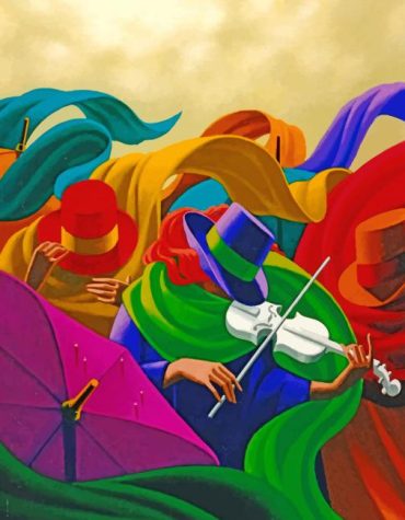 Claude Theberge Violinist Paint By Numbers