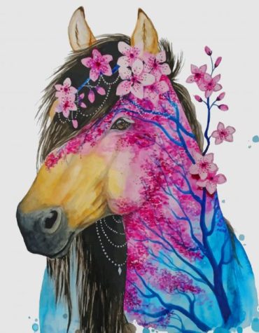 Abstract Horse Paint By Numbers