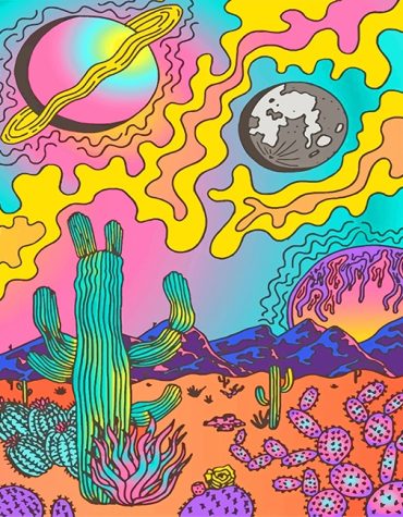 Colorful Abstract Hippie Paint By Numbers