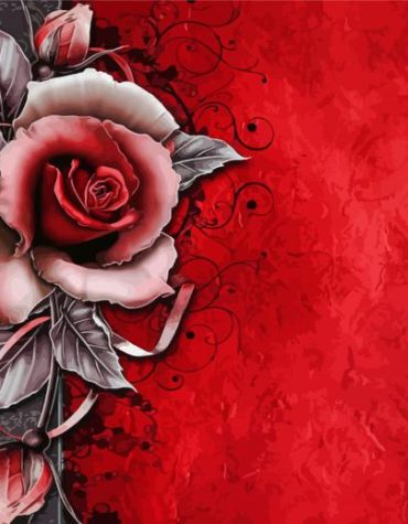 Abstract Rose Painting Paint By Numbers