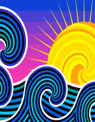Colorful Abstract Sunshine Paint By Numbers