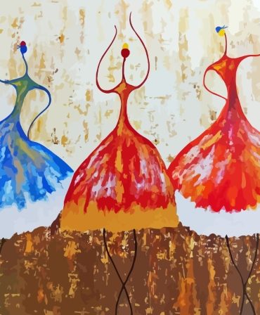 Colorful Women Dancers Paint By Numbers