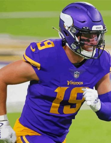 Adam Thielen Football Star Paint By Numbers