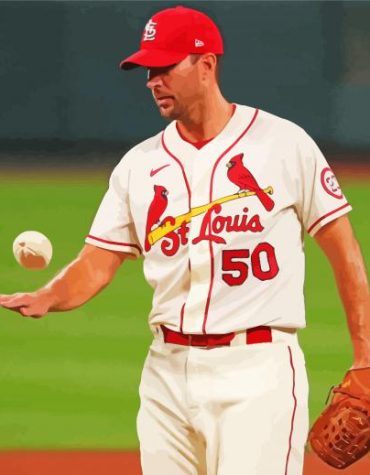 Adam Wainwright Baseball Star Paint By Numbers