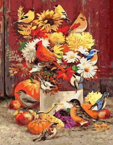 Adirondack Birds and Blooms Paint By Numbers