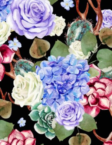 Aesthetic Cactus and Roses Paint By Numbers