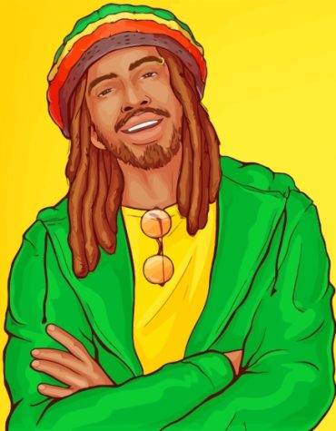 Dreadlocks Man Colorful Paint By Numbers