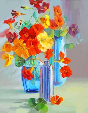 Aesthetic Flower Vases Paint By Numbers