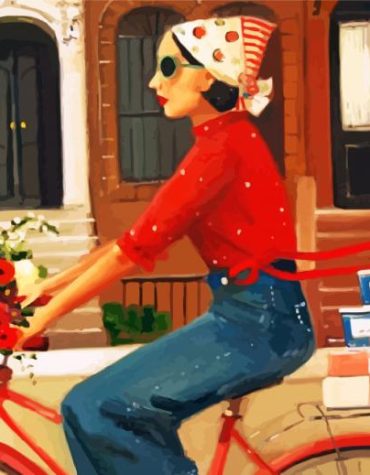 Aesthetic Bicycle Ride Paint By Numbers