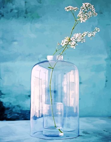 Aesthetic Glass Vase Artwork Paint By Numbers