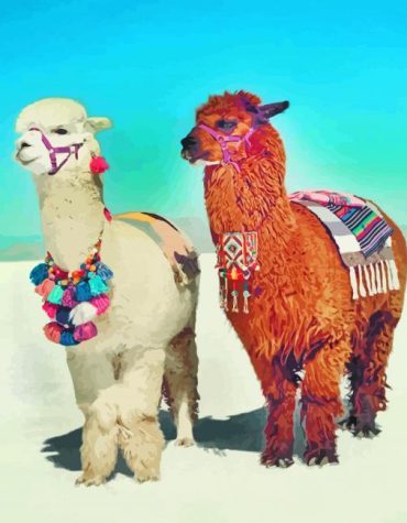 Aesthetic Llamas Collection Paint By Numbers