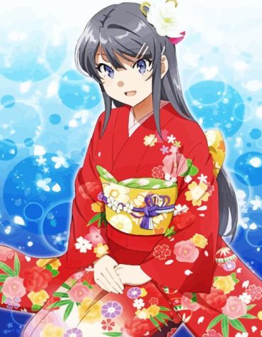 Aesthetic Mai Sakurajima Anime Paint By Numbers