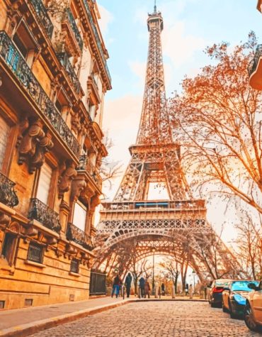 Aesthetic Paris Scene Paint By Numbers