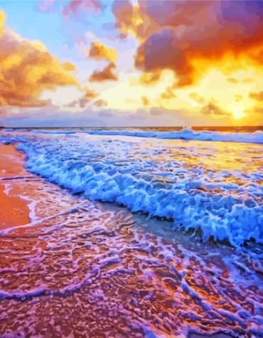 Beachside Sunset Magic Paint By Numbers