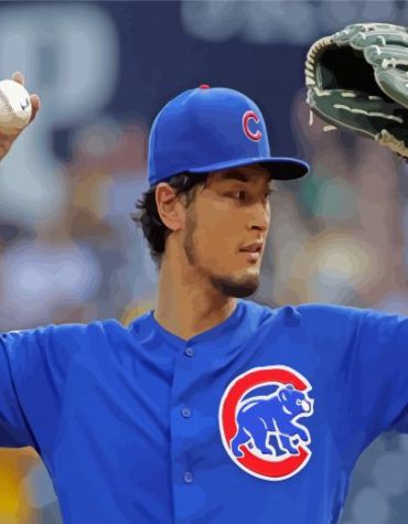 Yu Darvish Baseball Star Paint By Numbers