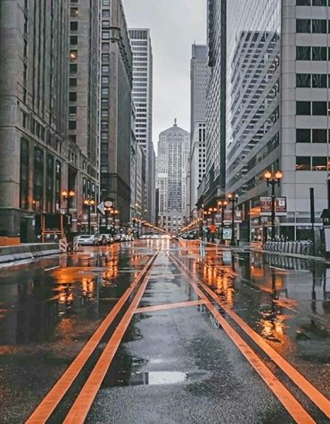 Aesthetic Rainy Road View Paint By Numbers