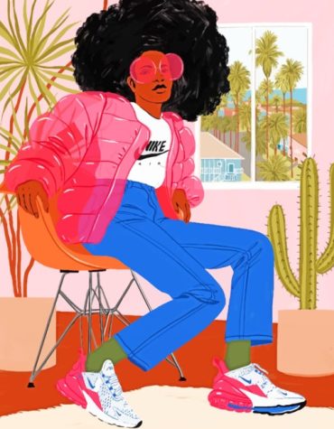 African Girl Stylish Paint By Numbers