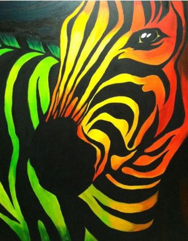 African Wildlife Zebra Paint By Numbers