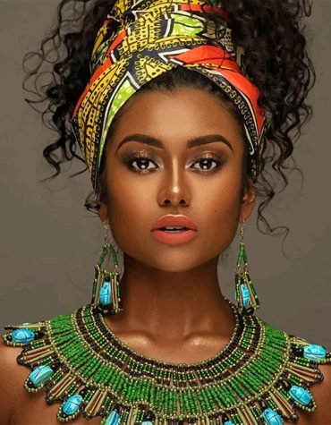African Woman Portrait Paint By Numbers