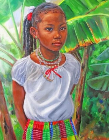 African Girl Portrait Paint By Numbers