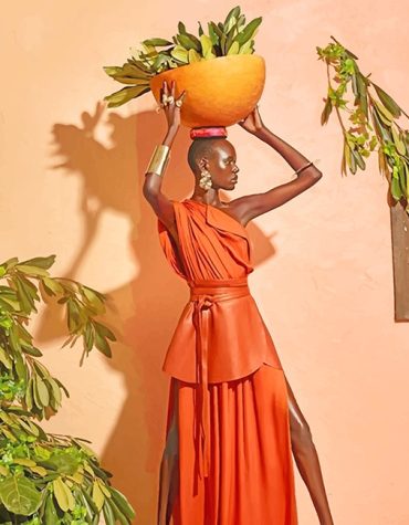 African Girl Theme Paint By Numbers