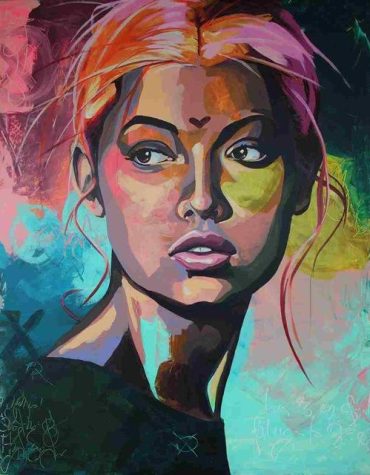 Colorful Afro Girl Paint By Numbers