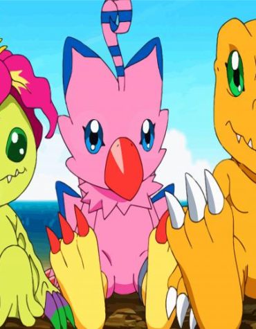 Digimon Adventure Agumon Paint By Numbers