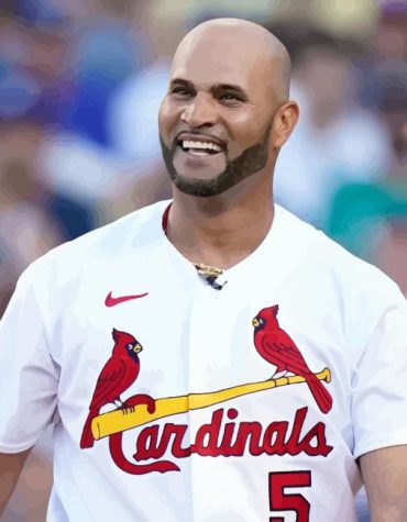 Albert Pujols Sports Icon Paint By Numbers