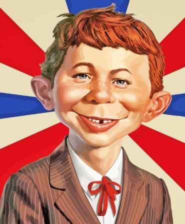 Alfred E Neuman Mad Magazine Paint By Numbers