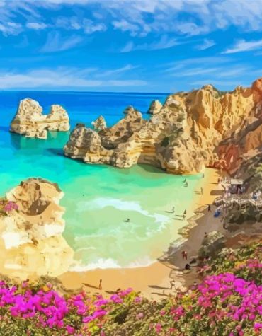 Algarve Seascape Paint By Numbers