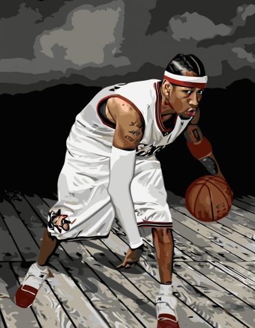 Allen Iverson Basketball Legend Paint By Numbers