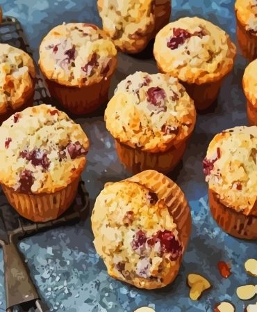 Almond Muffins Recipe Paint By Numbers