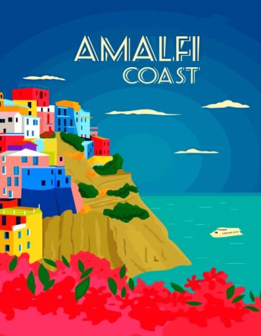 Amalfi Coast Italy Scenery Paint By Numbers