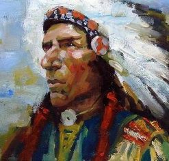 Native American Chief Paint By Numbers