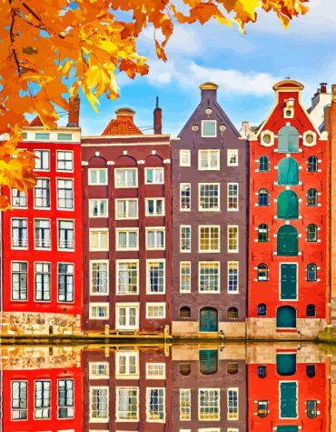 Amsterdam Cityscape Paint By Numbers
