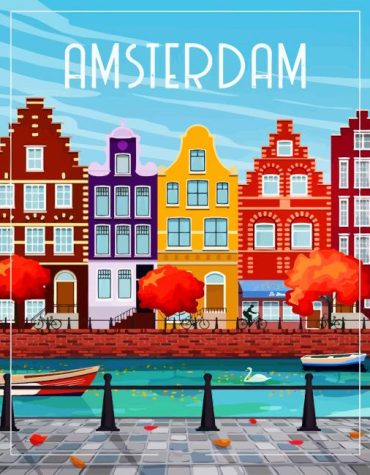 Netherlands Cityscape Paint By Numbers