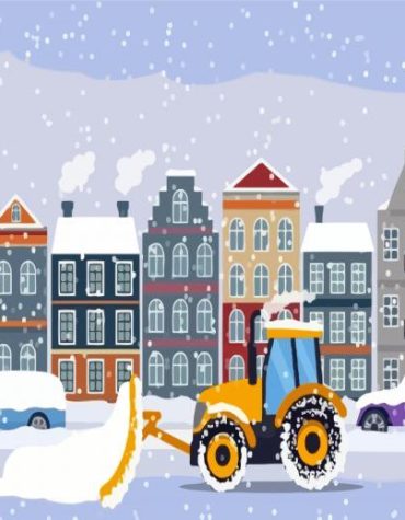 Amsterdam Winter Scene Paint By Numbers