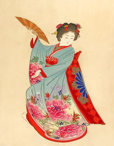 Geisha Dancer Paint By Numbers