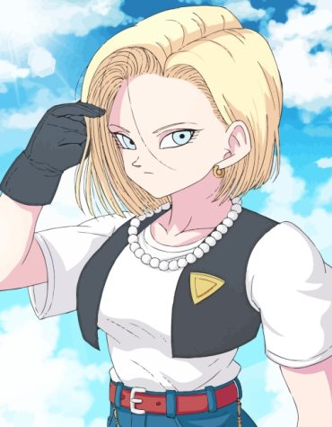 Dragon Ball Z Android 18 Paint By Numbers