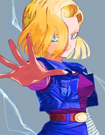 Dragon Ball Z Android 18 Paint By Numbers
