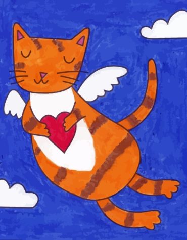 Angel Cats Easy Paint By Numbers