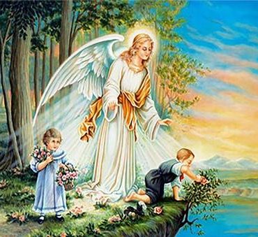 Guardian Angel Watching Over Kids Paint By Numbers