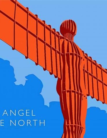 Angel Of The North Statue Paint By Numbers