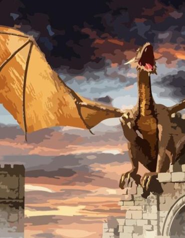 Angry Dragon Fantasy Paint By Numbers