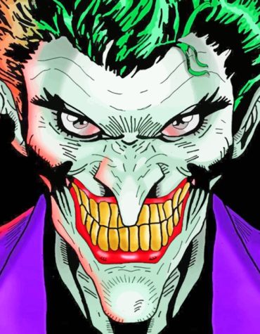 Angry Joker Movie Paint By Numbers