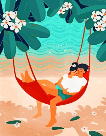 Romantic Anime Couple Paint By Numbers