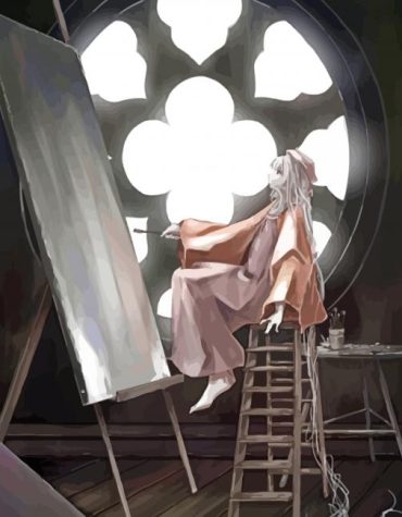 Anime Girl Colorful World Paint By Numbers